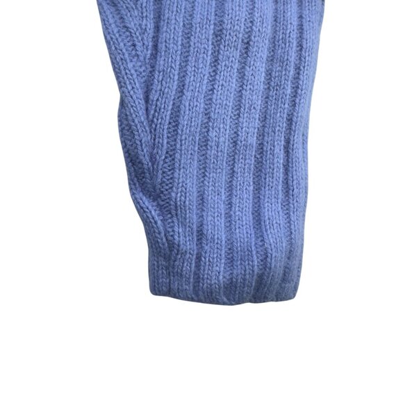 Hillard & Hanson Cable Knit Angora & Nylon Turtleneck Sweater XL Light Lavender - Picture 7 of 9